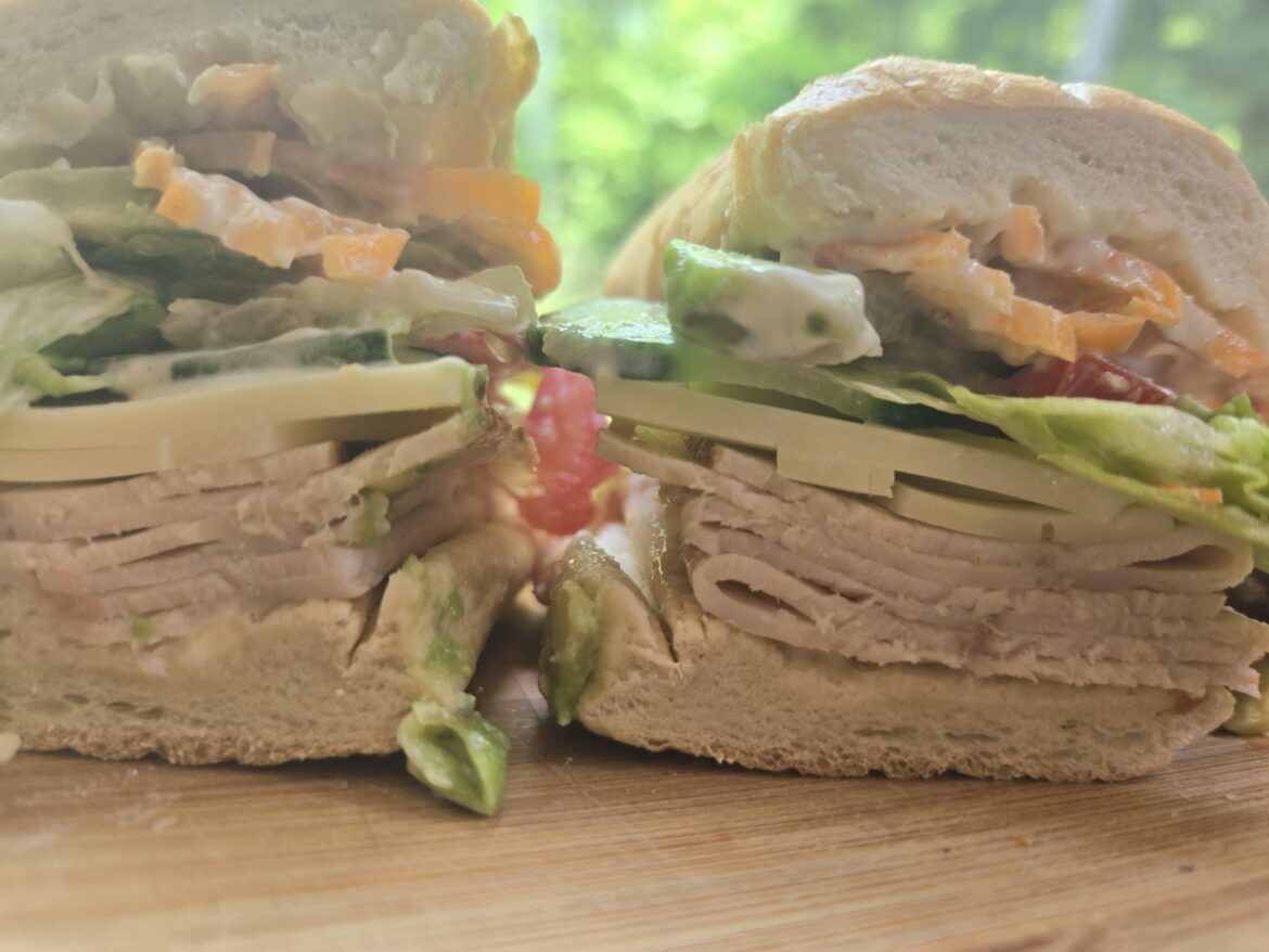 Turkey, avocado, tomato, provolone, lettuce and pickled habaneros