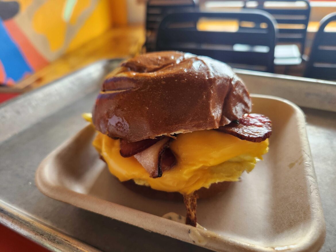 Breakfast sandwich and Taiwanese bfast roll - Fatty Mart, Mar Vista