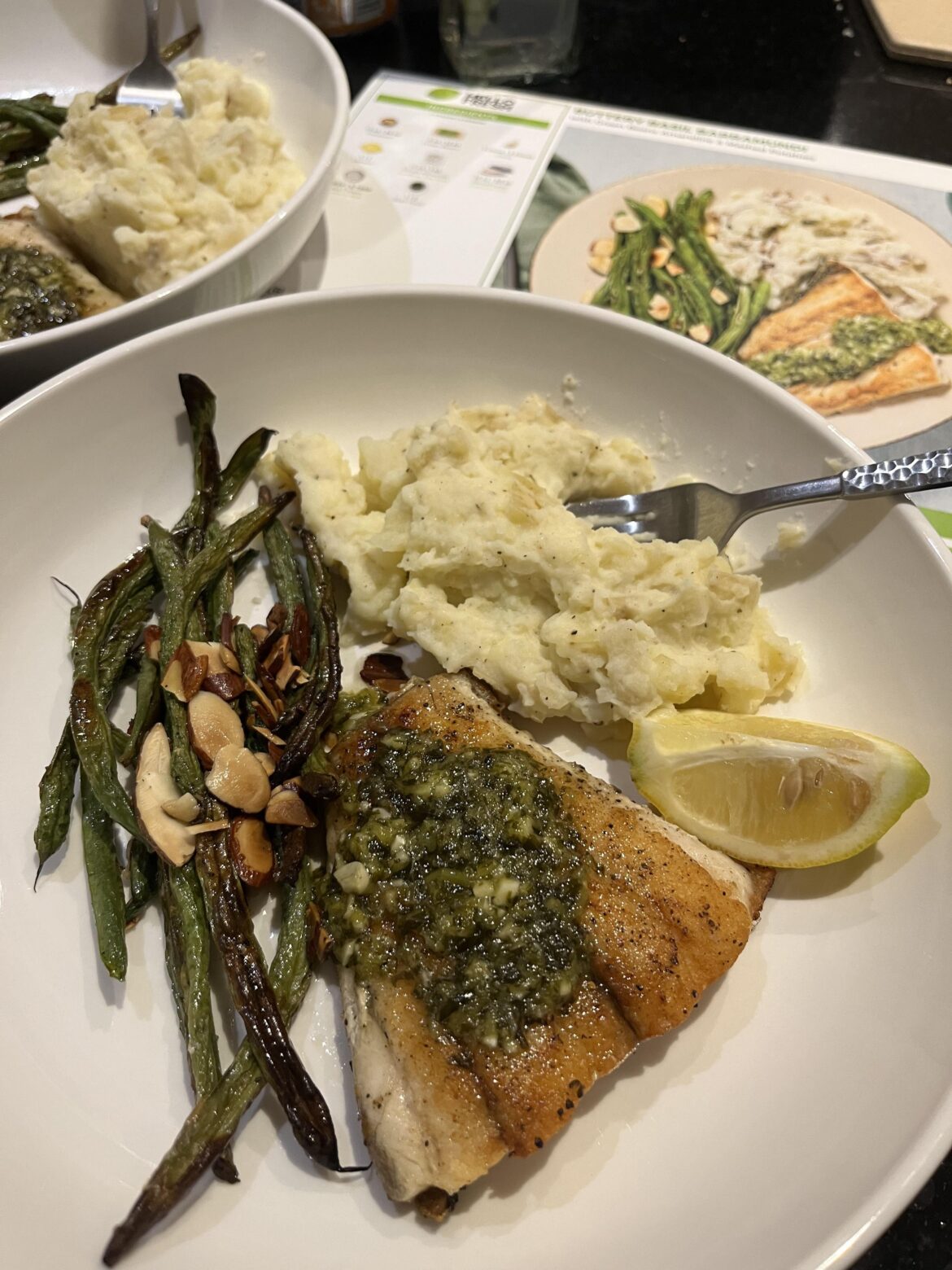 buttery basil barramundi