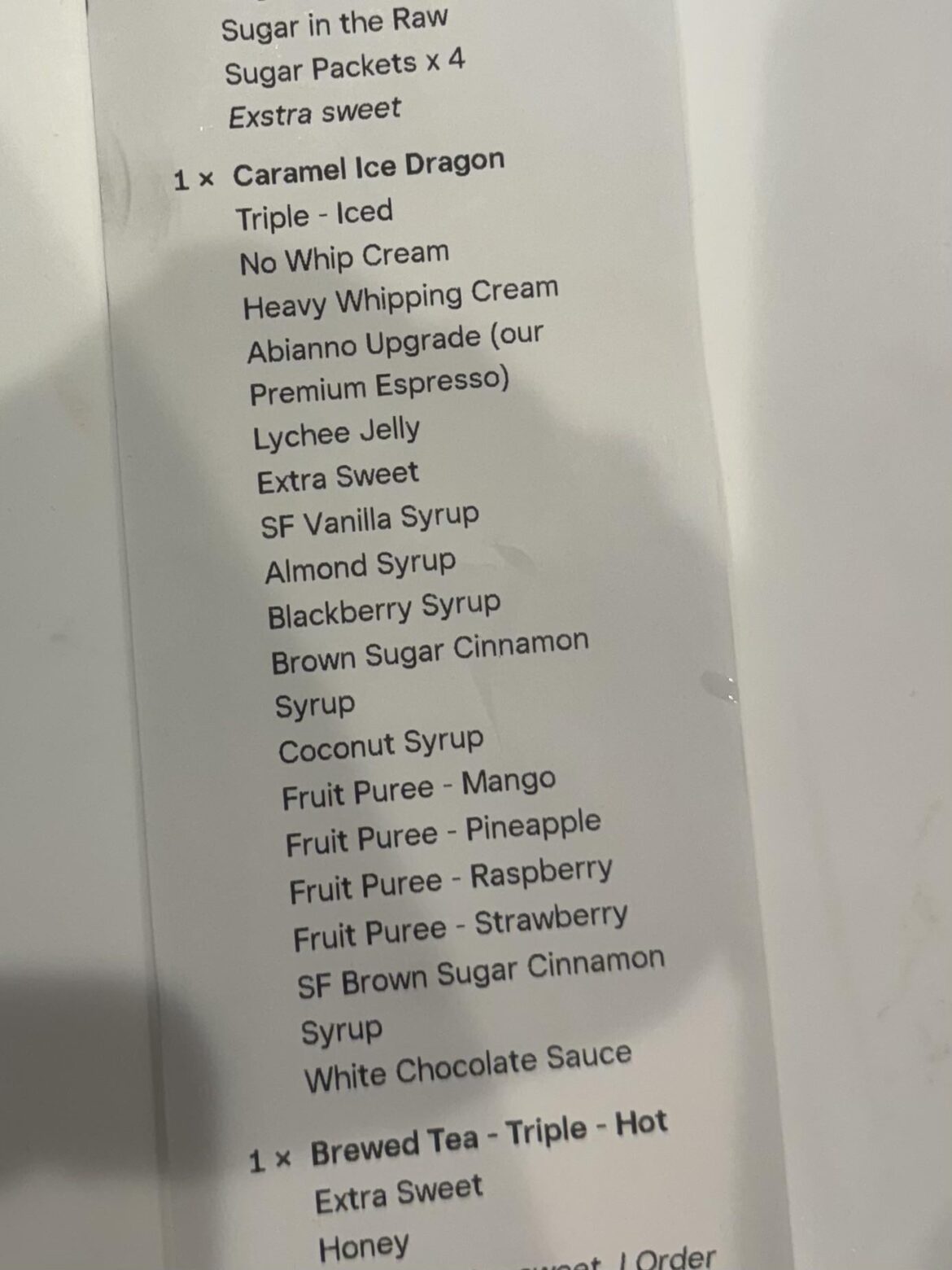 I experienced one of those crazy drinks for the first time