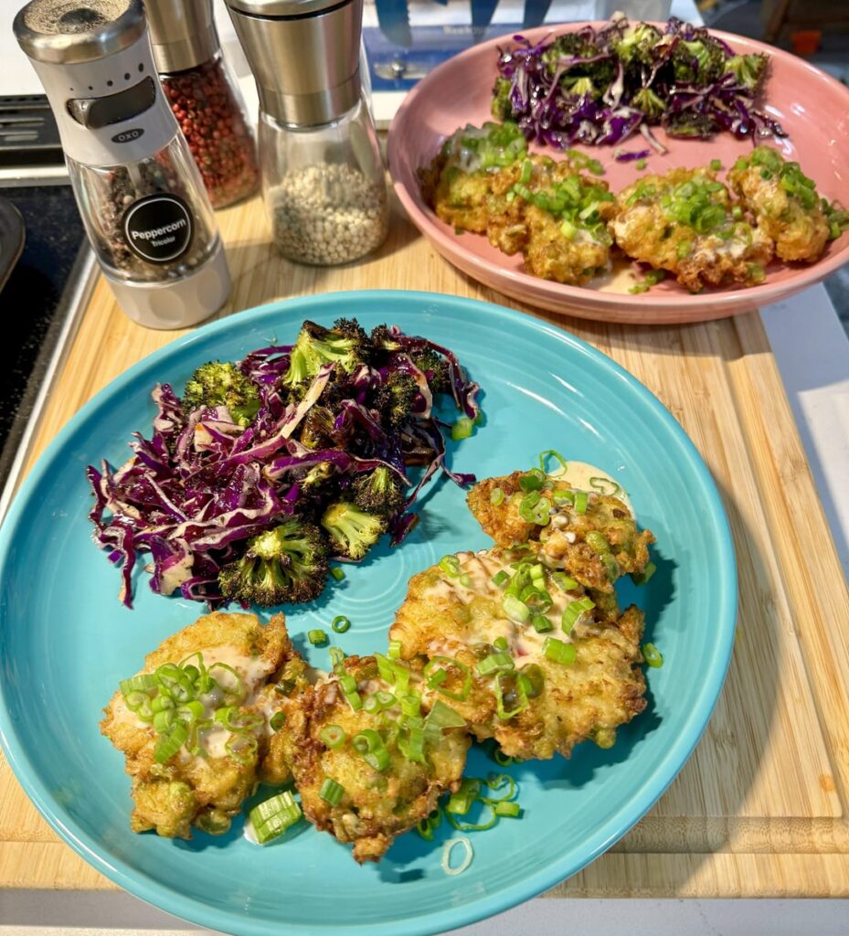 Edamame & Cauliflower Fritters – 10/10 Edamame & Cauliflower Fritters – 10/10