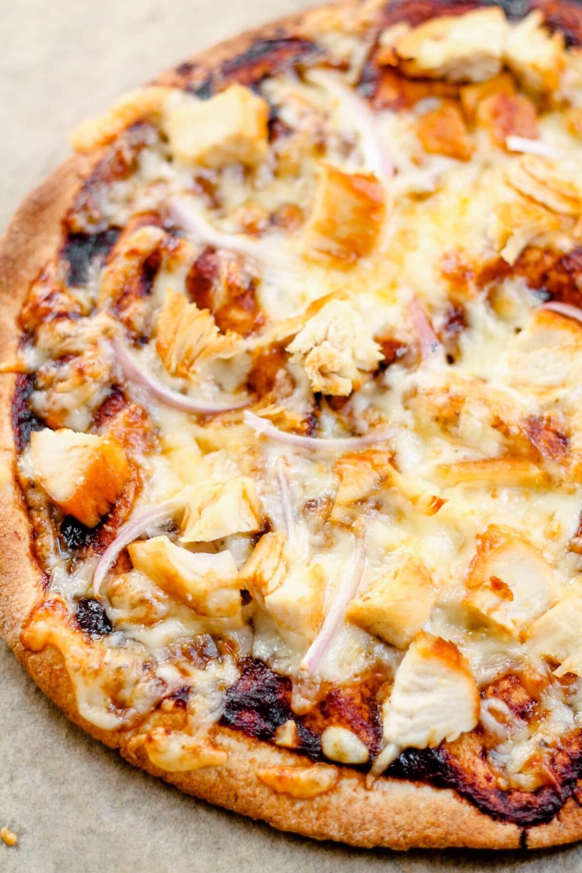 The EASIEST BBQ Chicken Pita Pizza Recipe