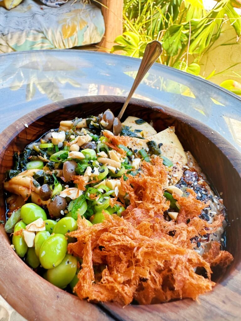 Fully loaded congee Fully loaded congee