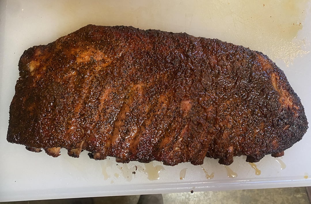 First cook on the refurb’d smoker Dining and Cooking