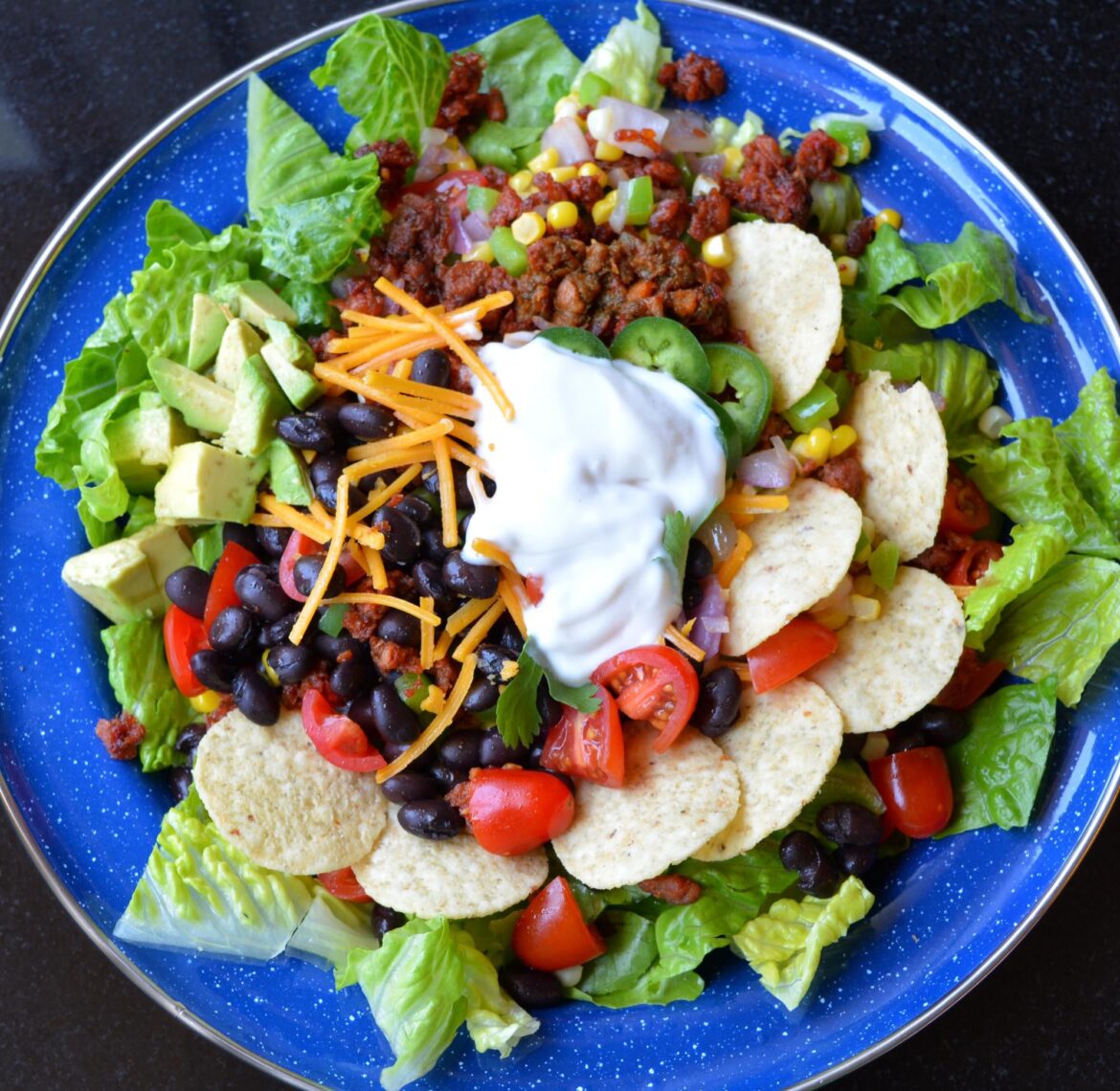 Taco salad, 397 calories