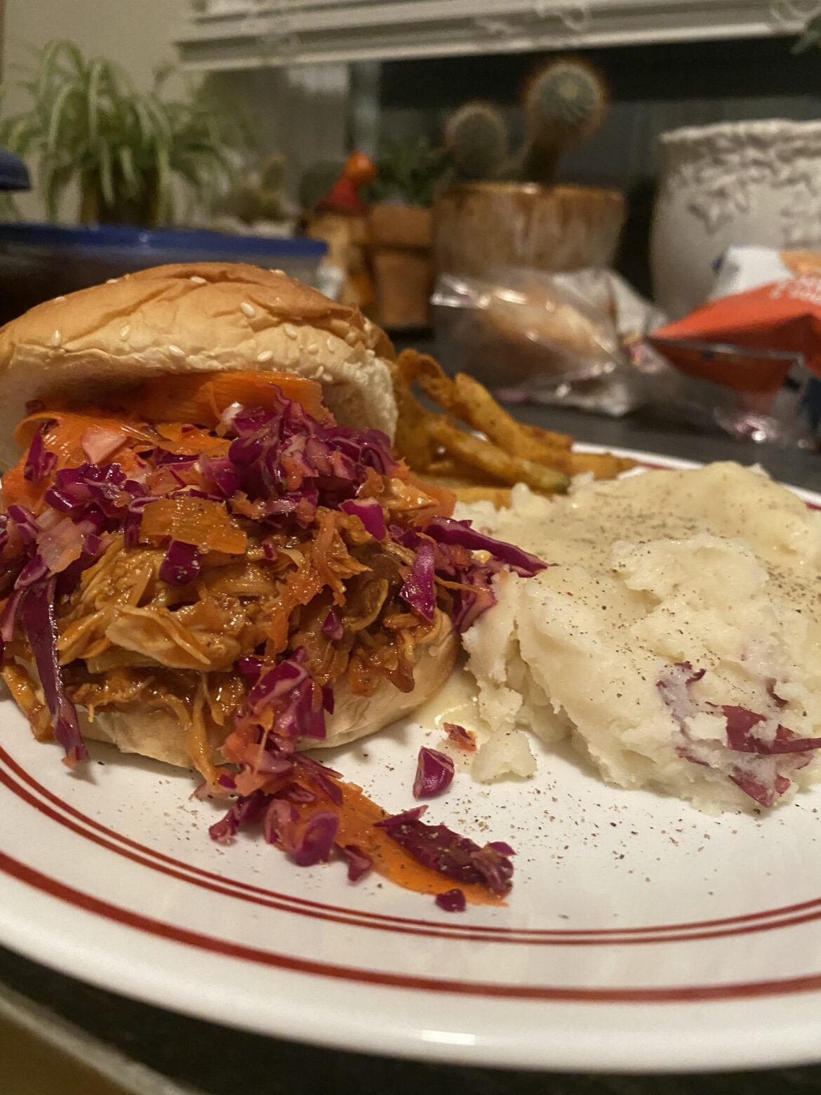 Pulled pork and vinegar slaw