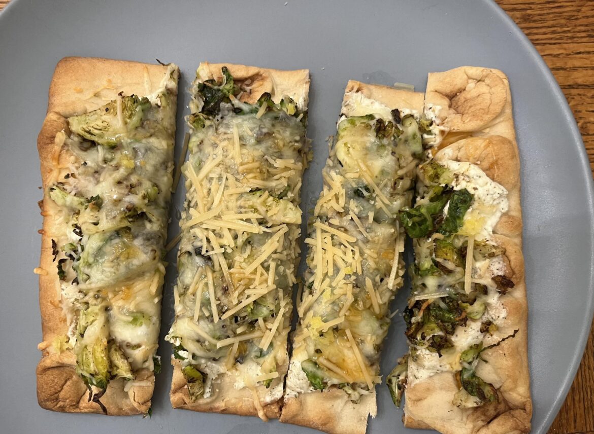 Hot Honey Brussels & Ricotta Flatbreads