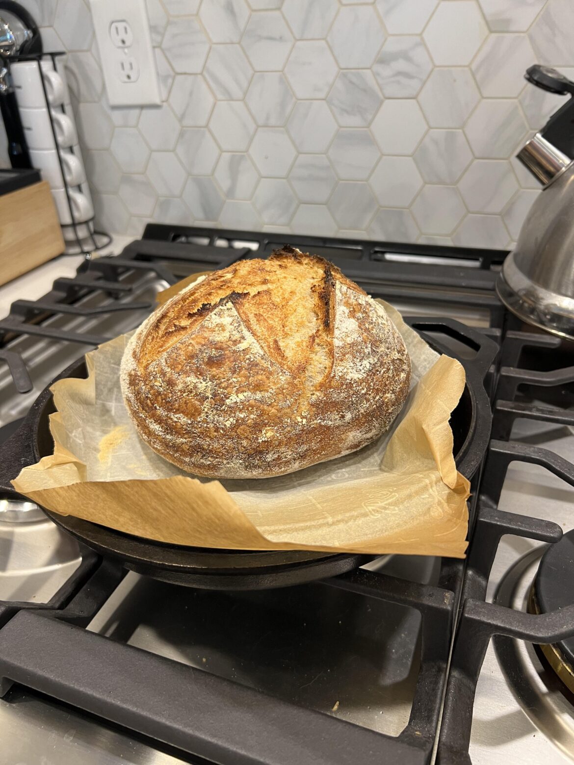 First sourdough in probably a year, first in the new oven!