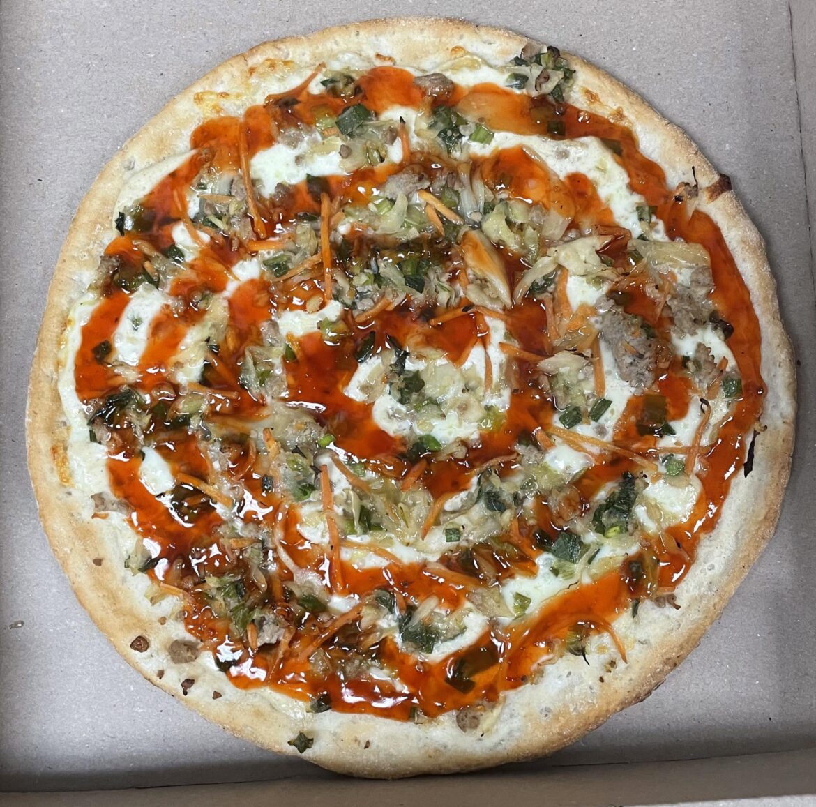 Gluten Free “Eggroll” Pizza