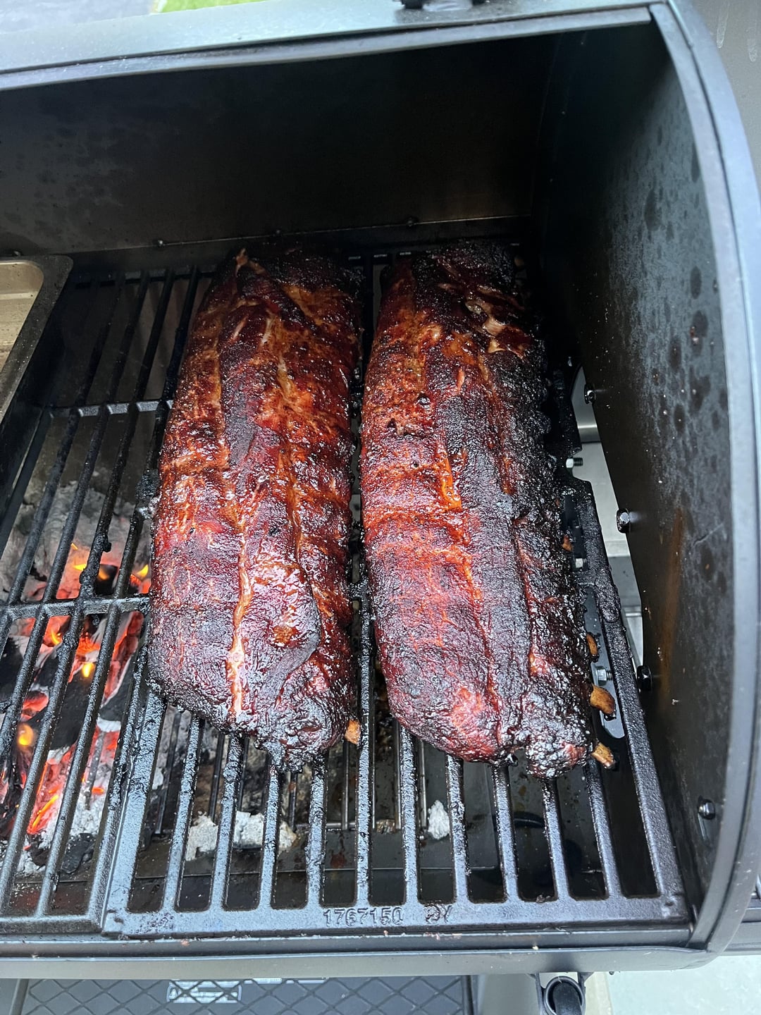 First time using charcoal Dining and Cooking