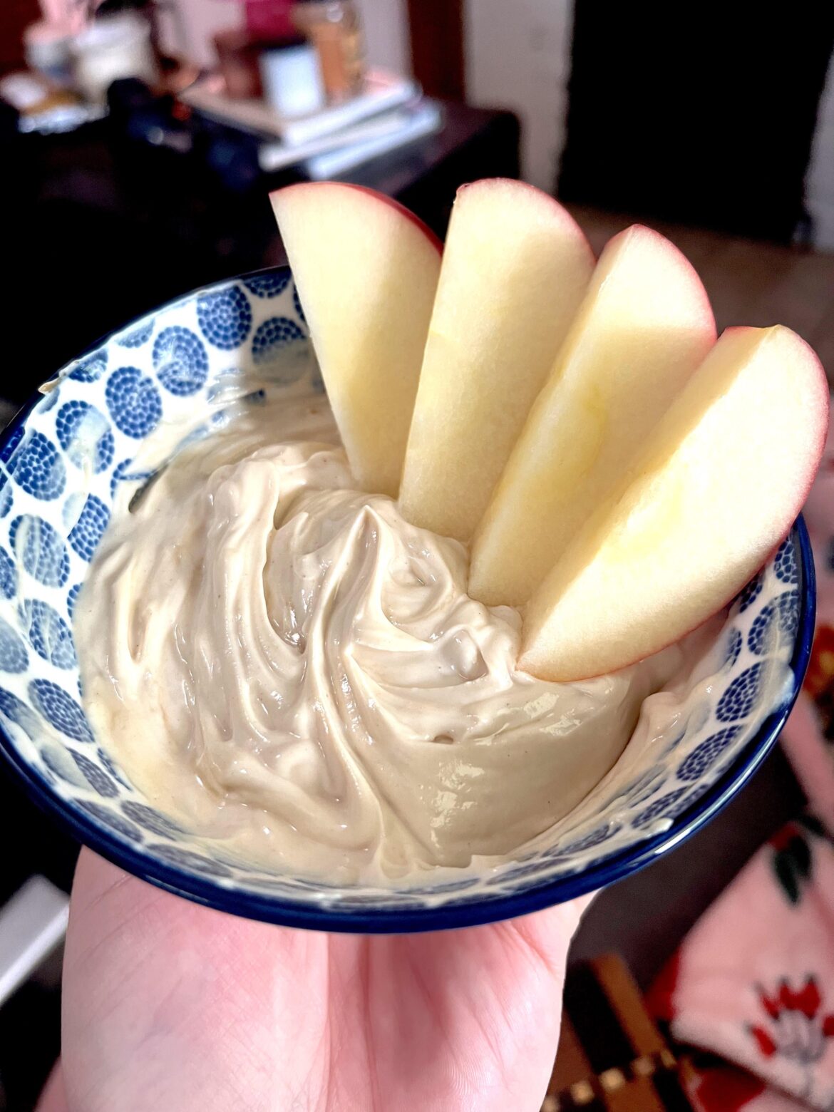 Peanut butter protein apple dip!