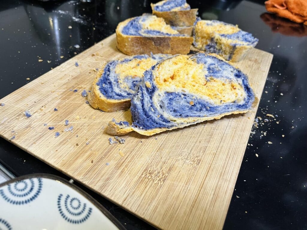 Paprika and butterfly pea flower.