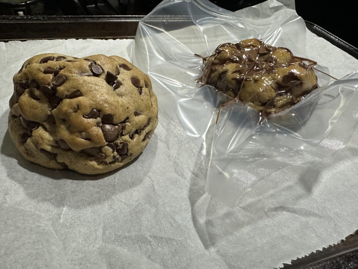 Accidental discovery: Compressed Chocolate Chip Cookies Accidental discovery: Compressed Chocolate Chip Cookies