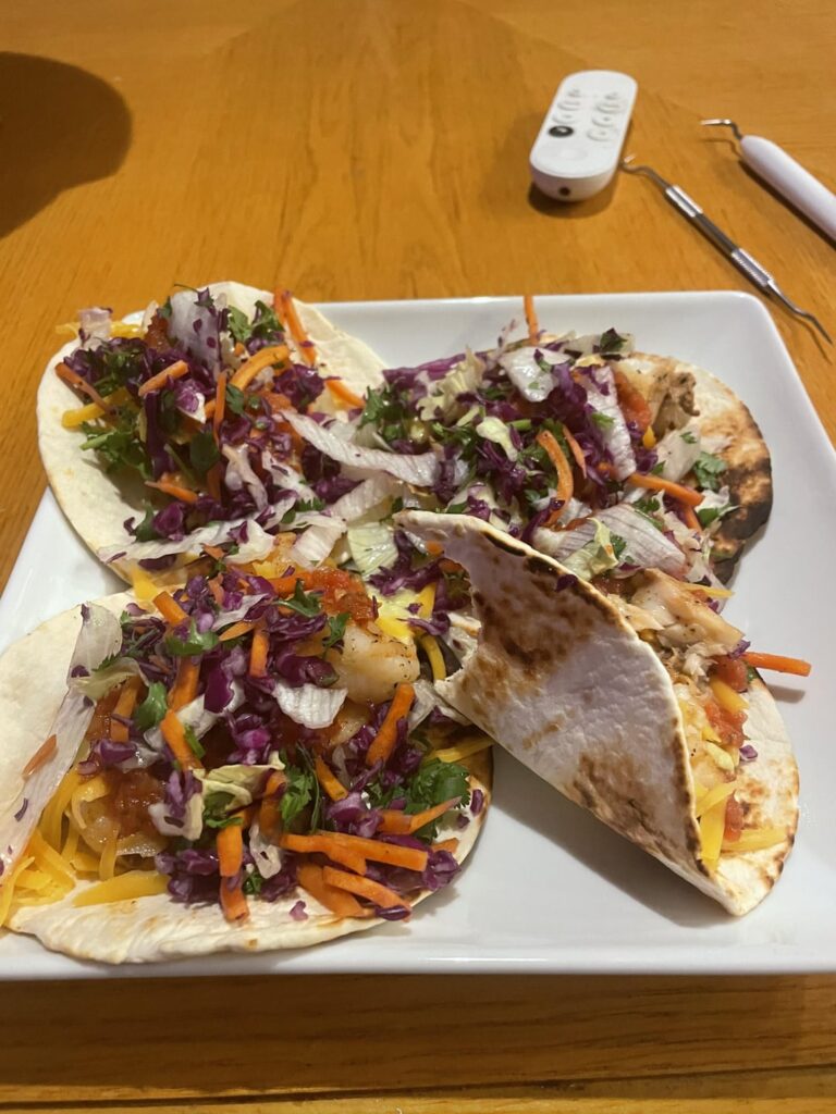 Shrimp and Tilapia Street Tacos