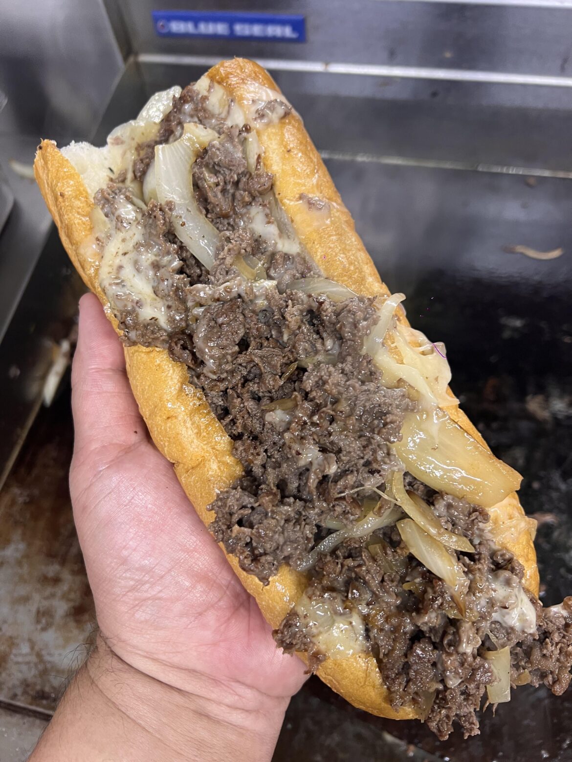 I made a cheesesteak at work