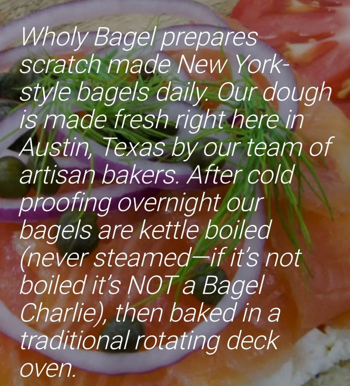 Wholy Bagel beefing with Nervous Charlie’s?