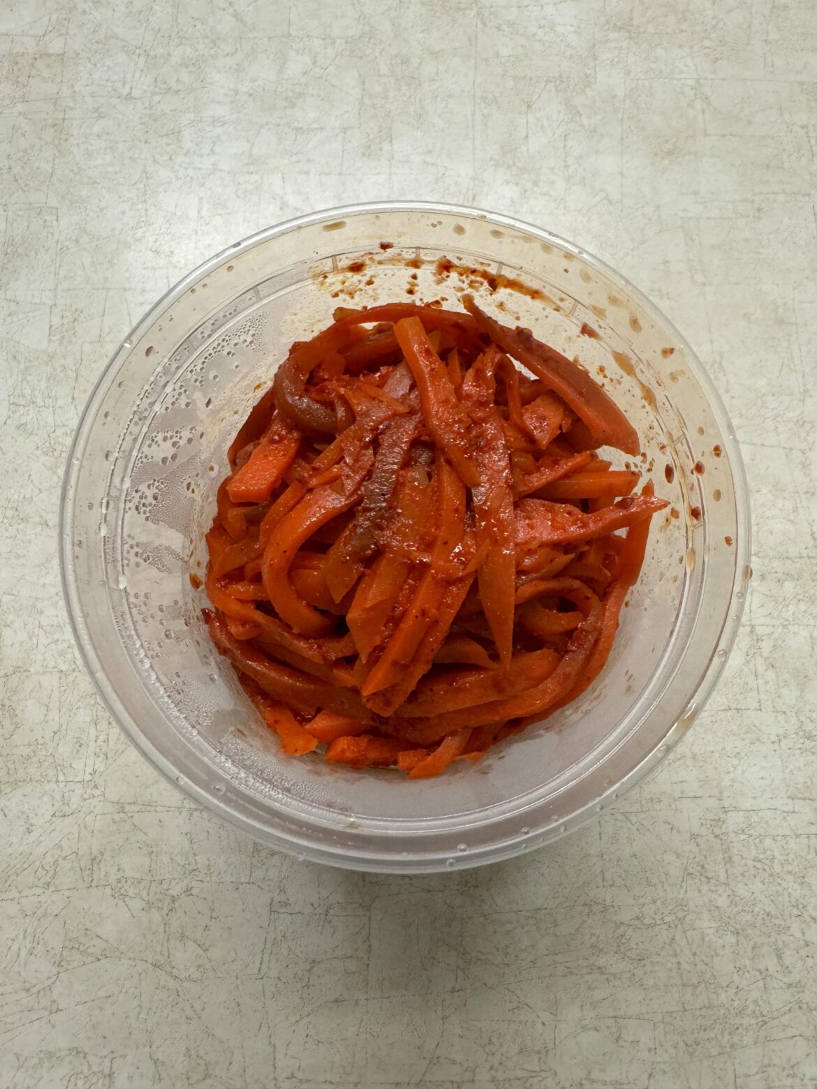 Spicy carrot kimchi