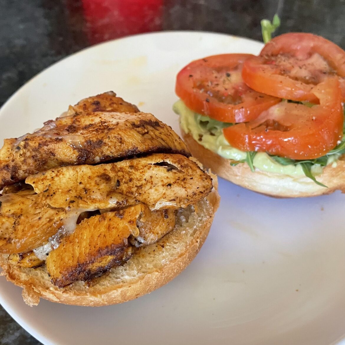 Cheesy Chicken & Guac Sandos