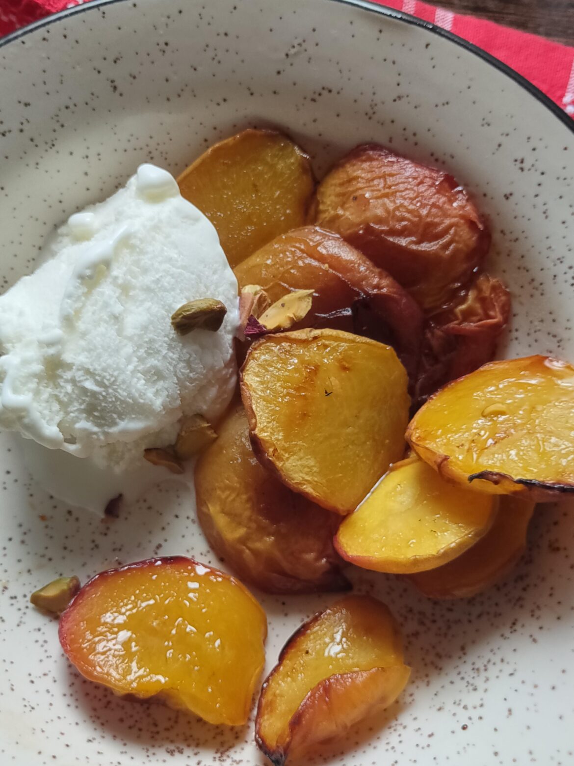 Air Fryer Grilled Peaches {Vegan, Gluten Free}