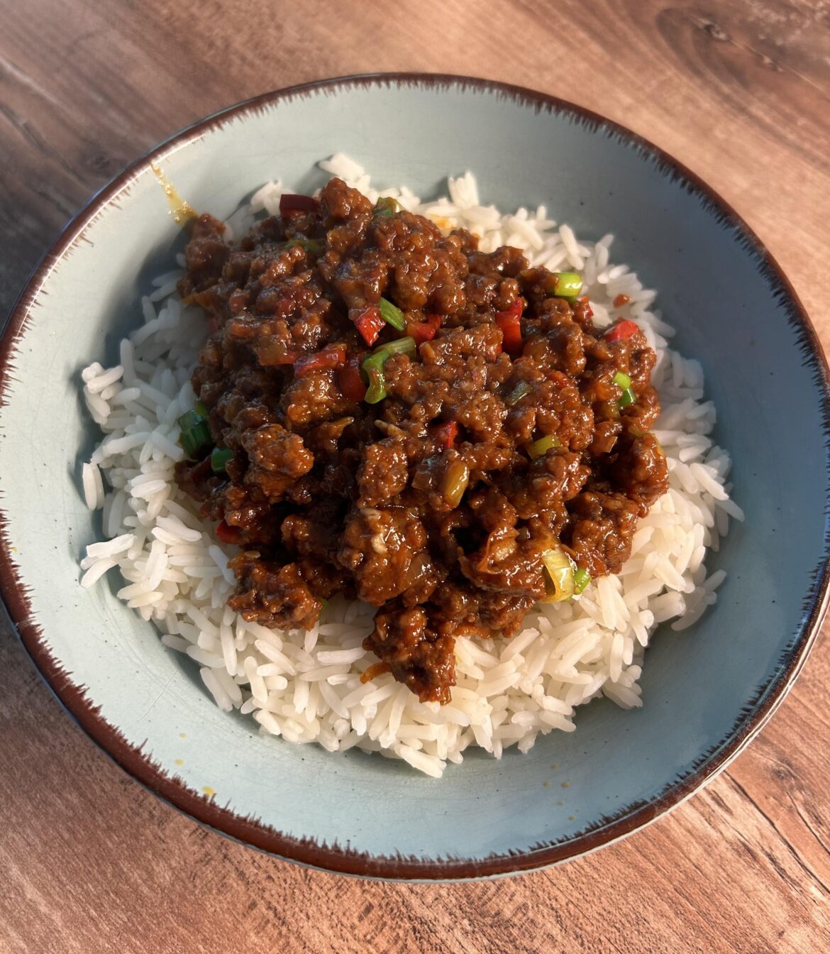 Spicy Ground Beef Bulgogi made by me today :)