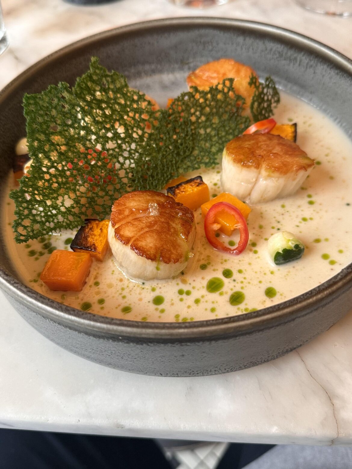 Roasted Sea scallops @ Fig restaurant / Fairmont Miramar