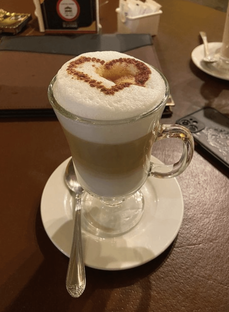 [I ate] evening coffee for a cold night !