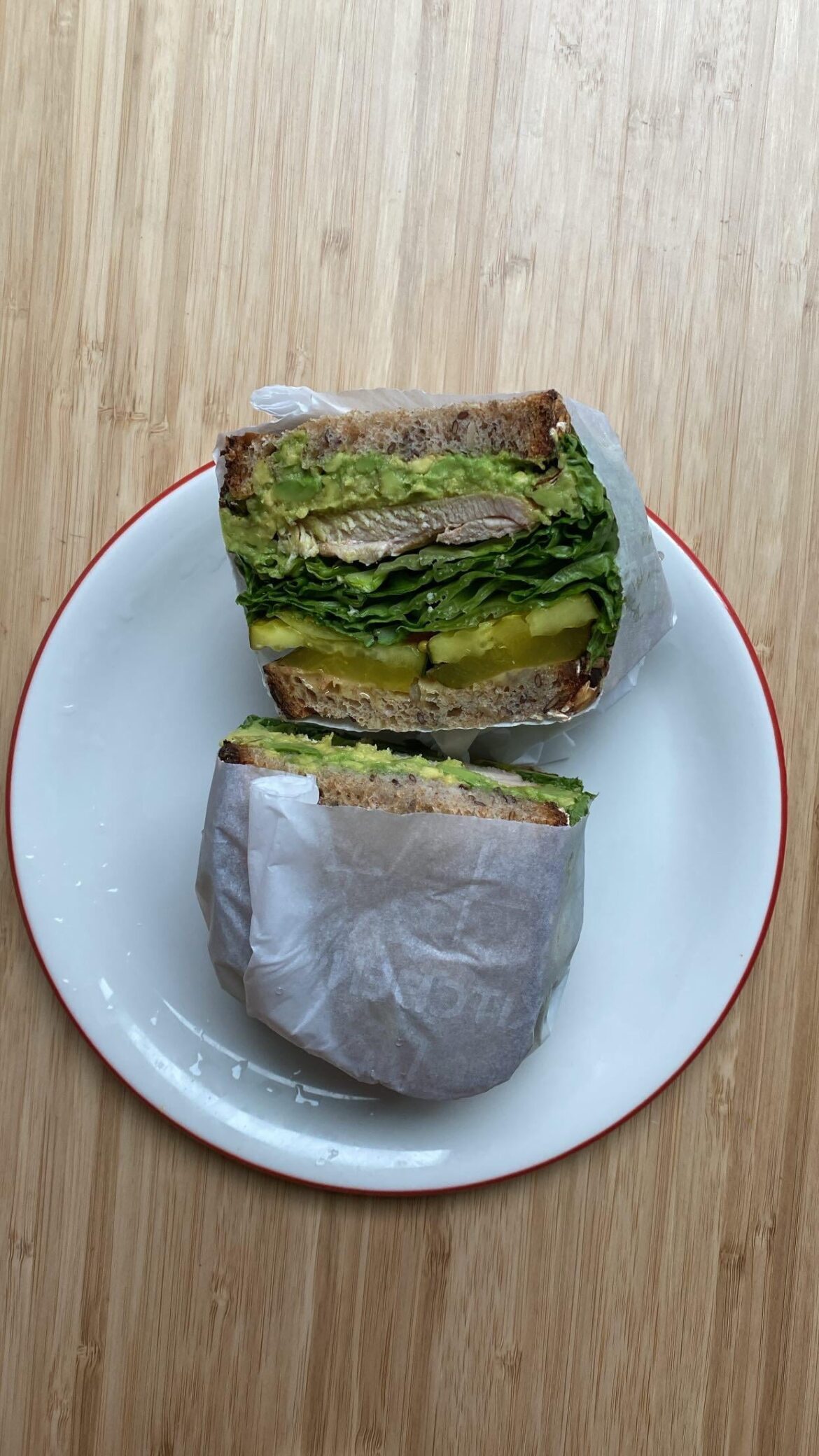 Back at home and eating more chicken and pickles