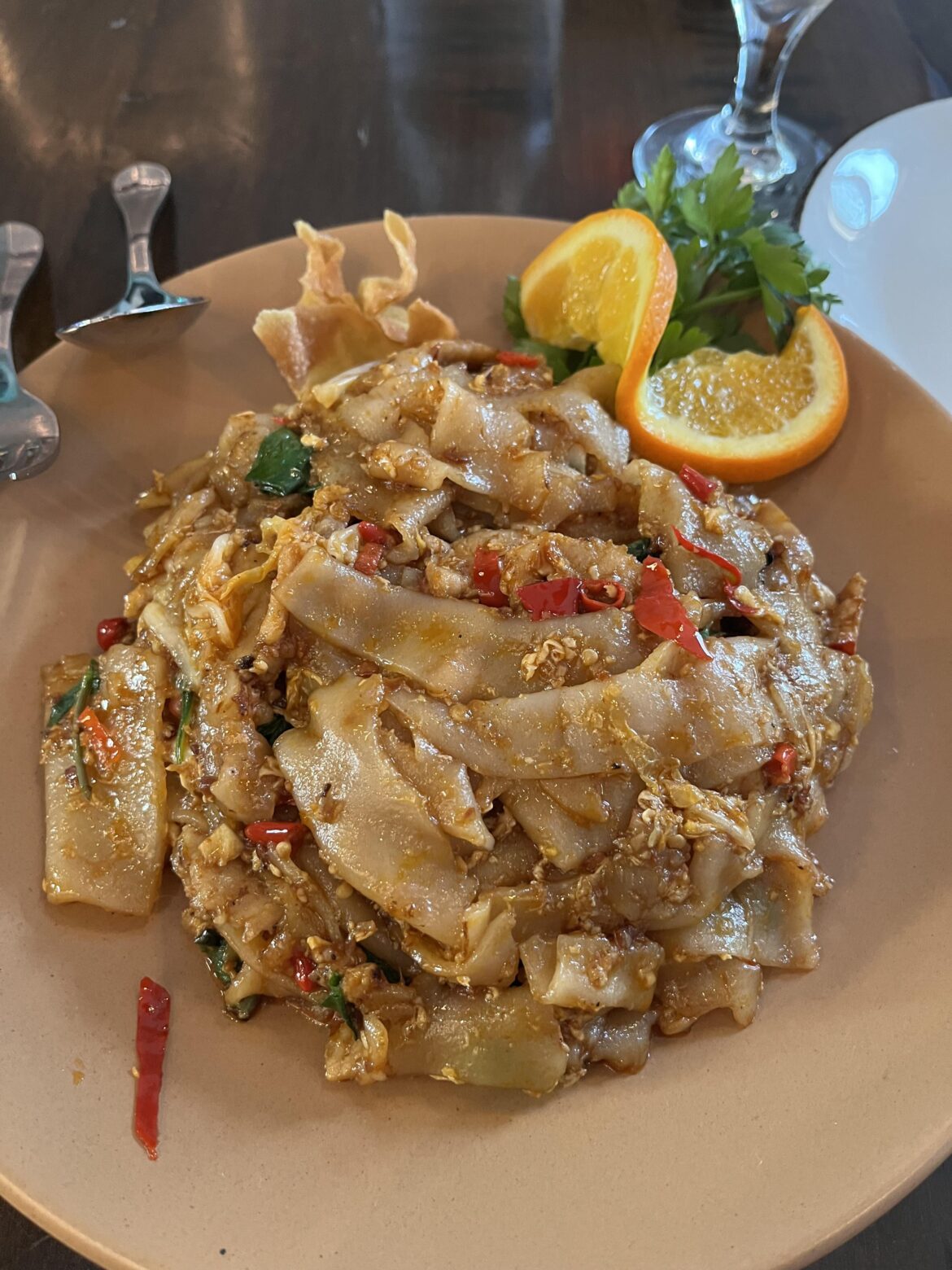 Lunch at a Thai restaurant. Told them to make it as spicy as possible