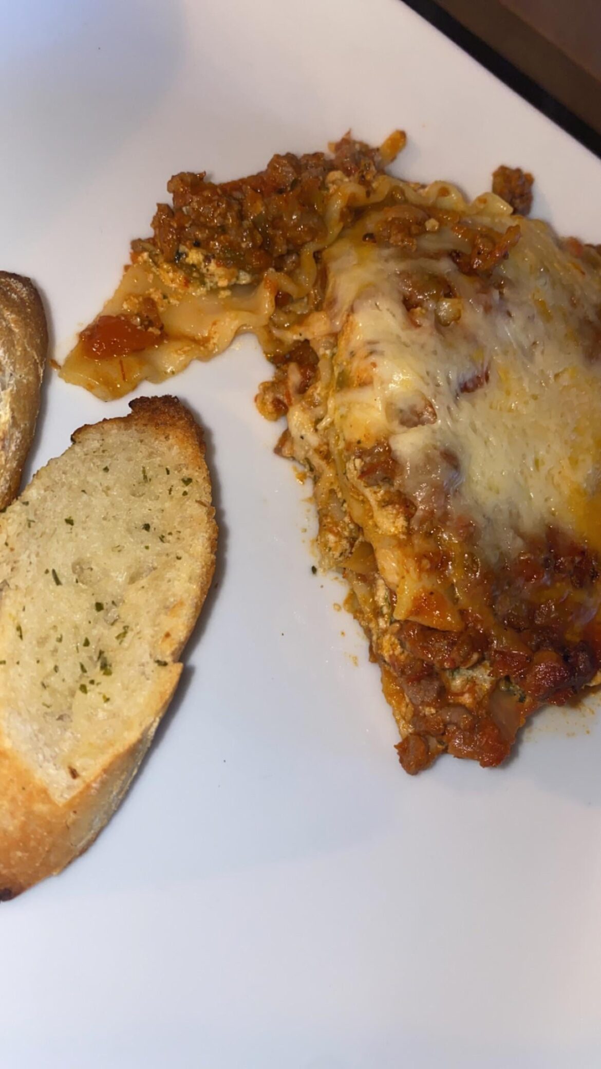 If you haven’t tried using green chilies in your lasagna, you’re missing out! The flavor was just bursting.