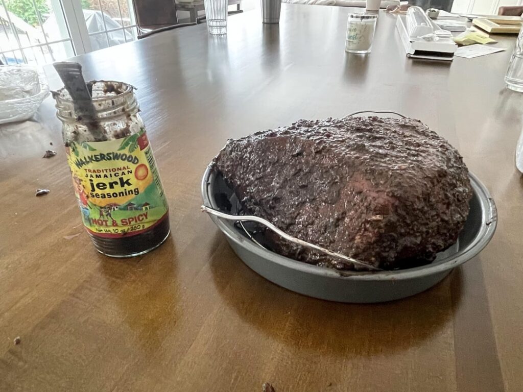 Smoked chuck roast and Chicken