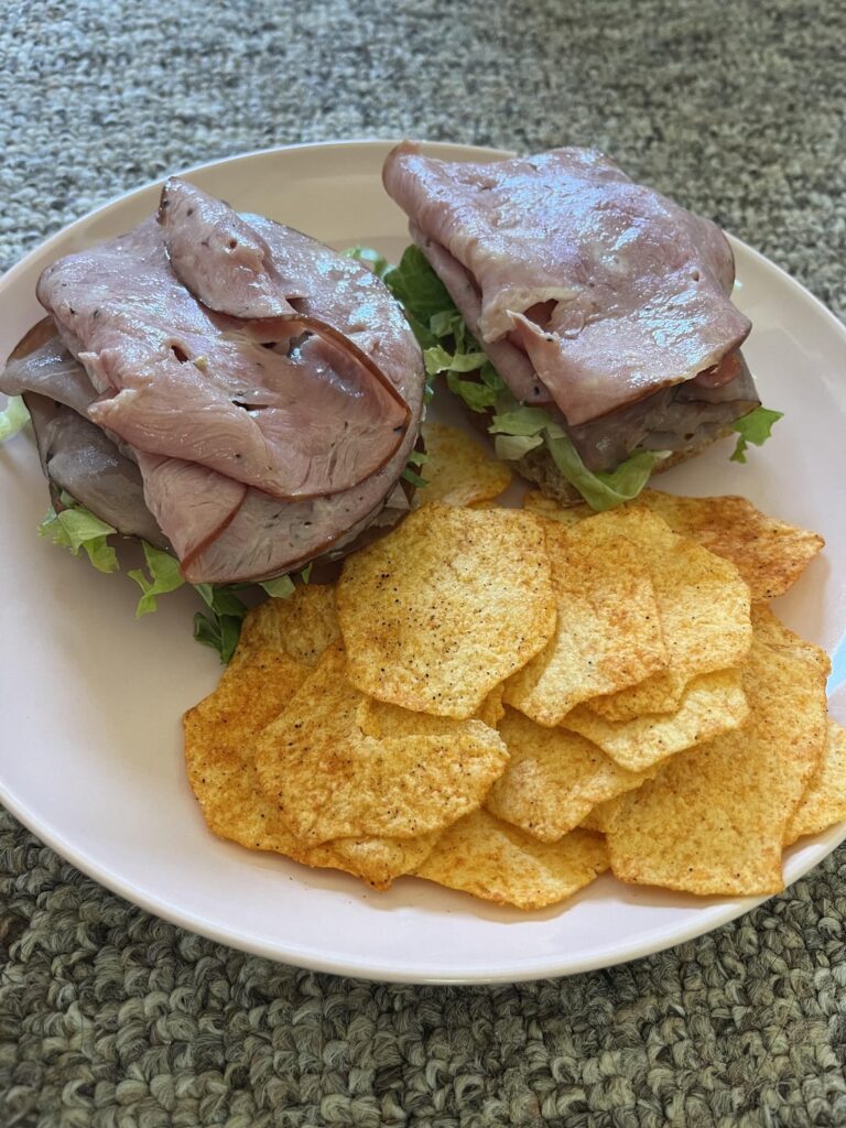 Lunch - Turkey & Pastrami Sandwich w/ Baked BBQ Lays