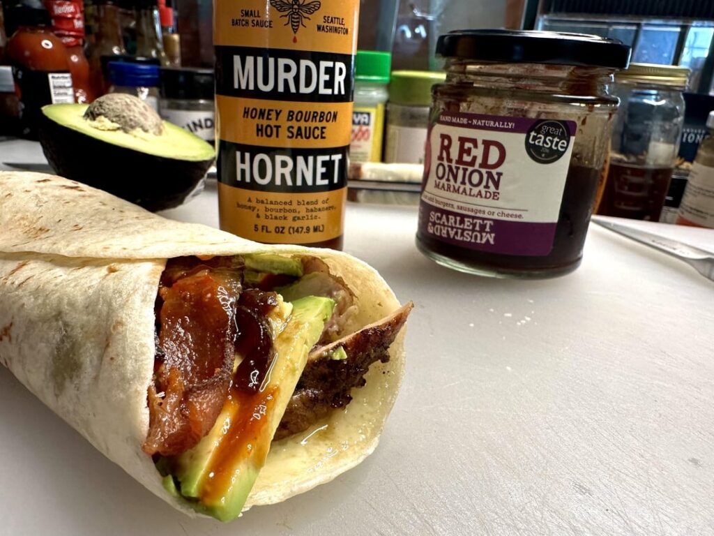 A quick late lunch that really hit the spot!