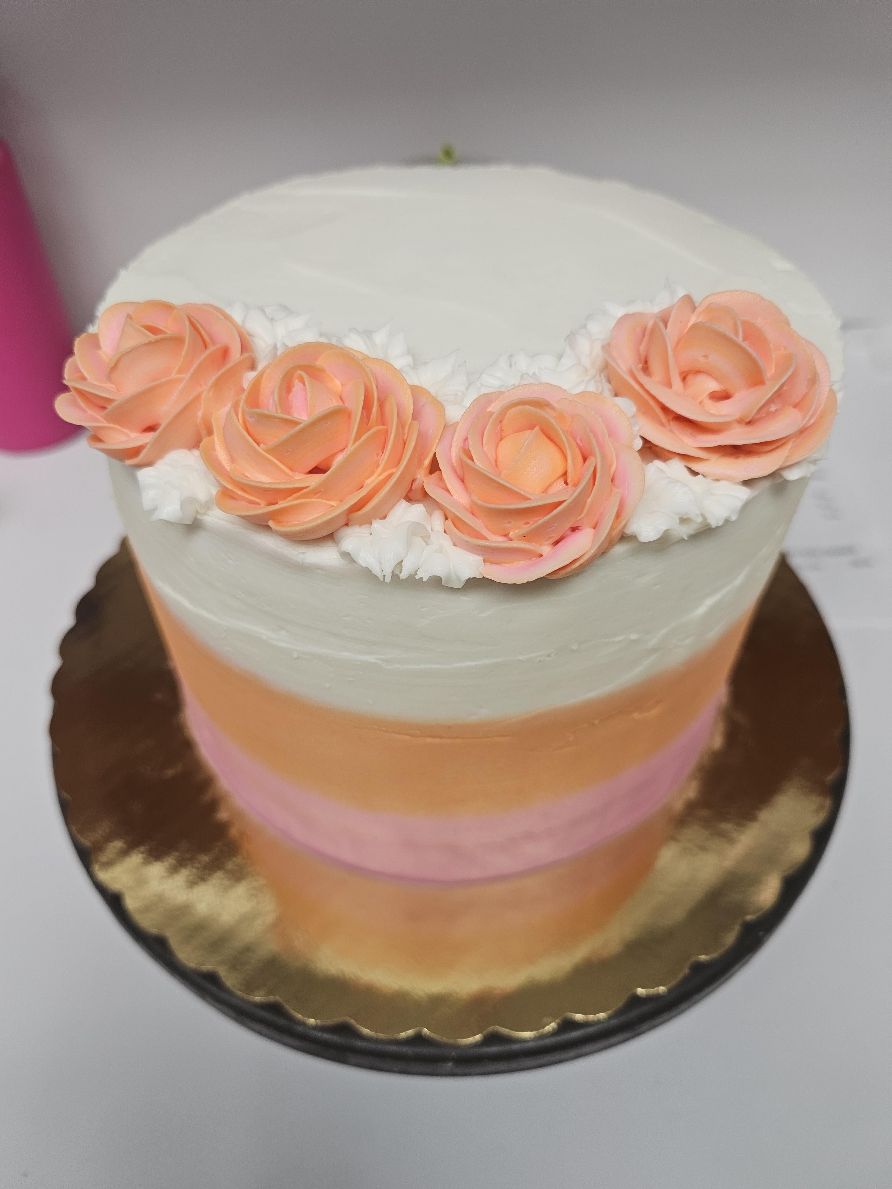 3 layer banana cake iced in buttercream. Dining and Cooking