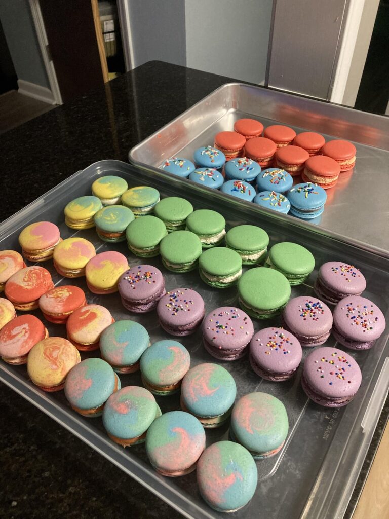 I made these macarons today! I made these macarons today!