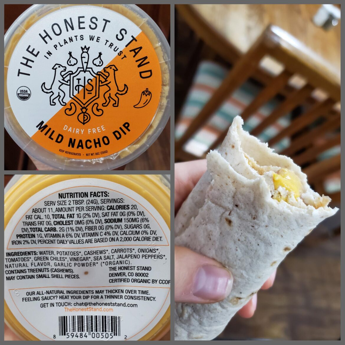 This stuff is crack. 20 calories for two tablespoons. Amazing in a bean burrito. Very nacho-cheesy.