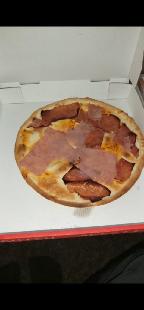 cheeseless sauceless speechless