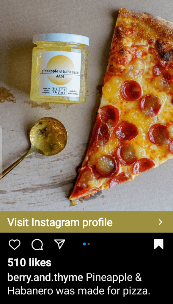 I saw this on my Instagram feed, pineapple jam for pizza?