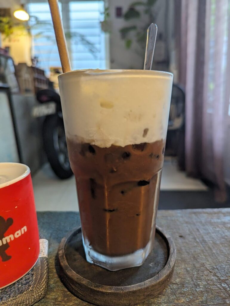 Salt coffee at Chín Tám Coffee in Ho Chi Minh City