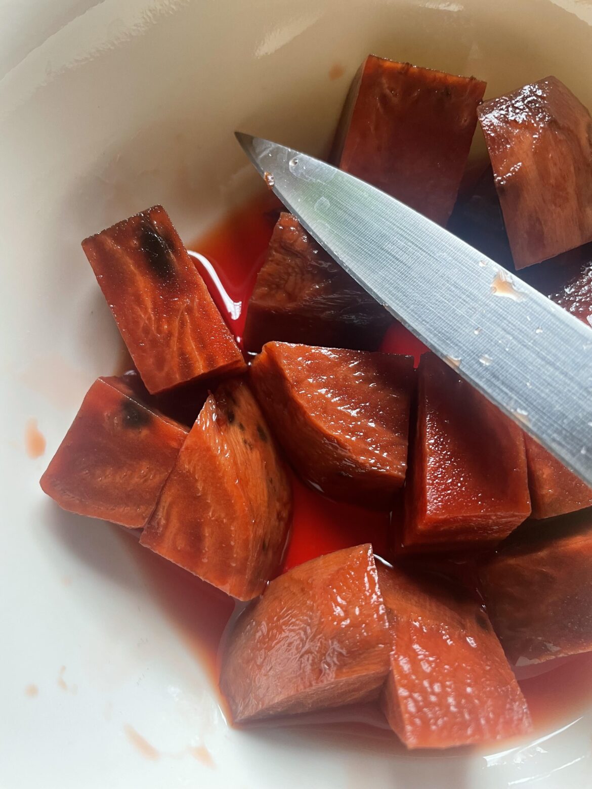 Black splotches on pickled beets