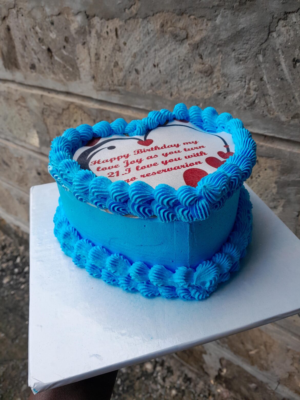 First heart cake since the year began 💓. I loved the outcome so much🥰