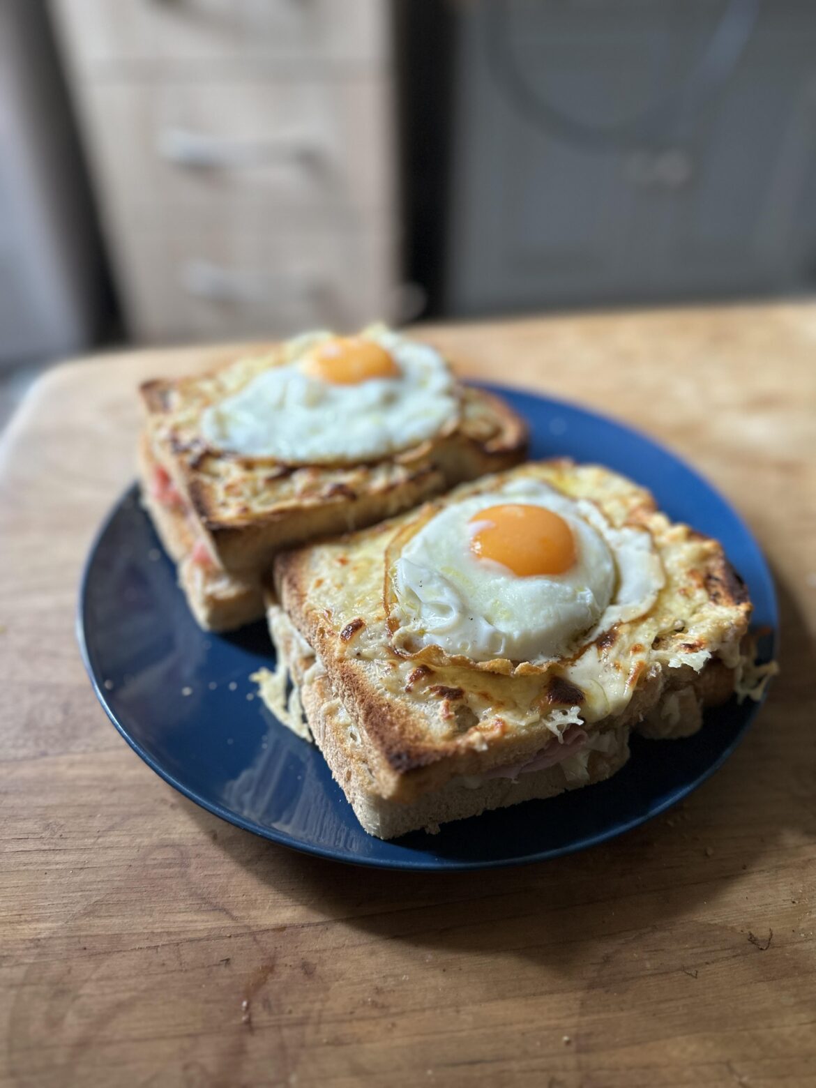 2 croque madames i had for lunch the other day