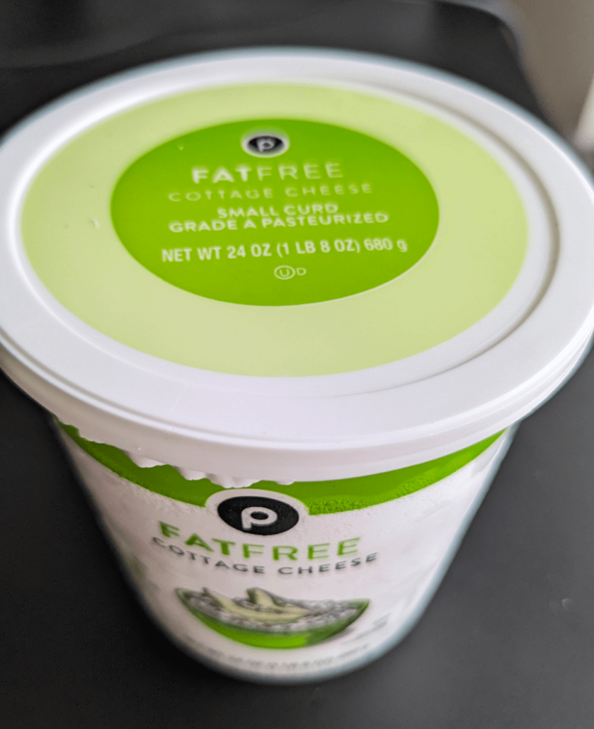 Fat free cottage cheese from Publix