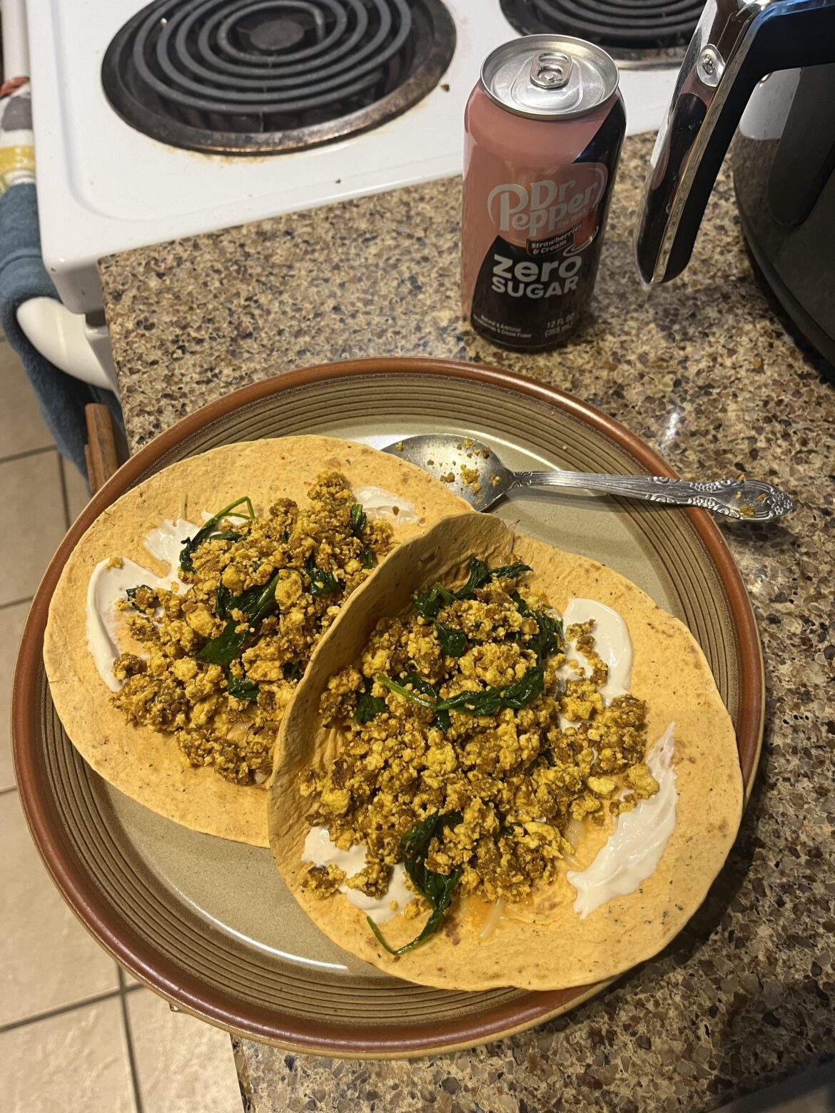 Vegan Chorizo Breakfast Tacos (453 cals, 30 g protein)