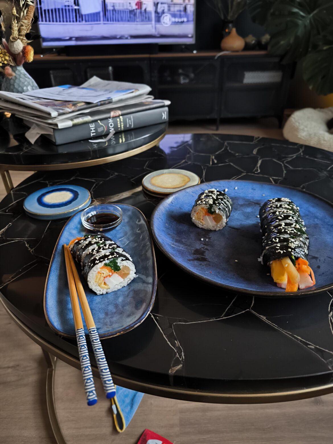 I made gimbap. I was pretty pleased with how it turned out