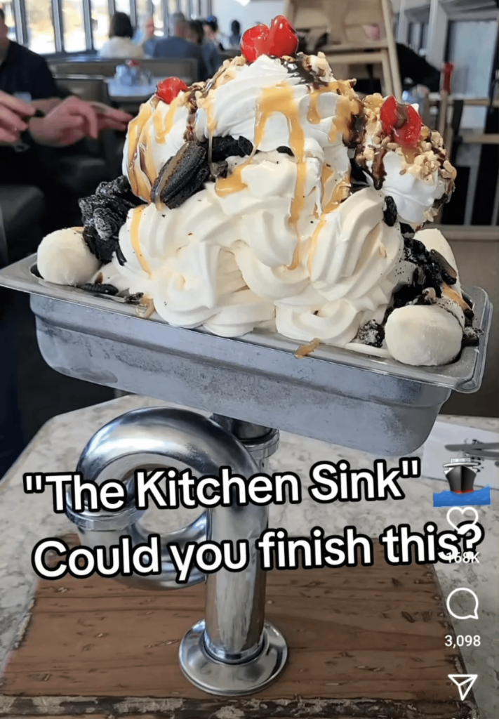 A sink. A bloody sink.