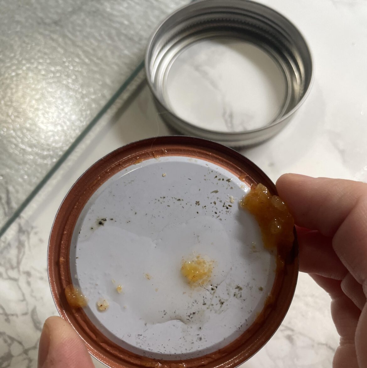 Persimmon jam, possible pinholing?