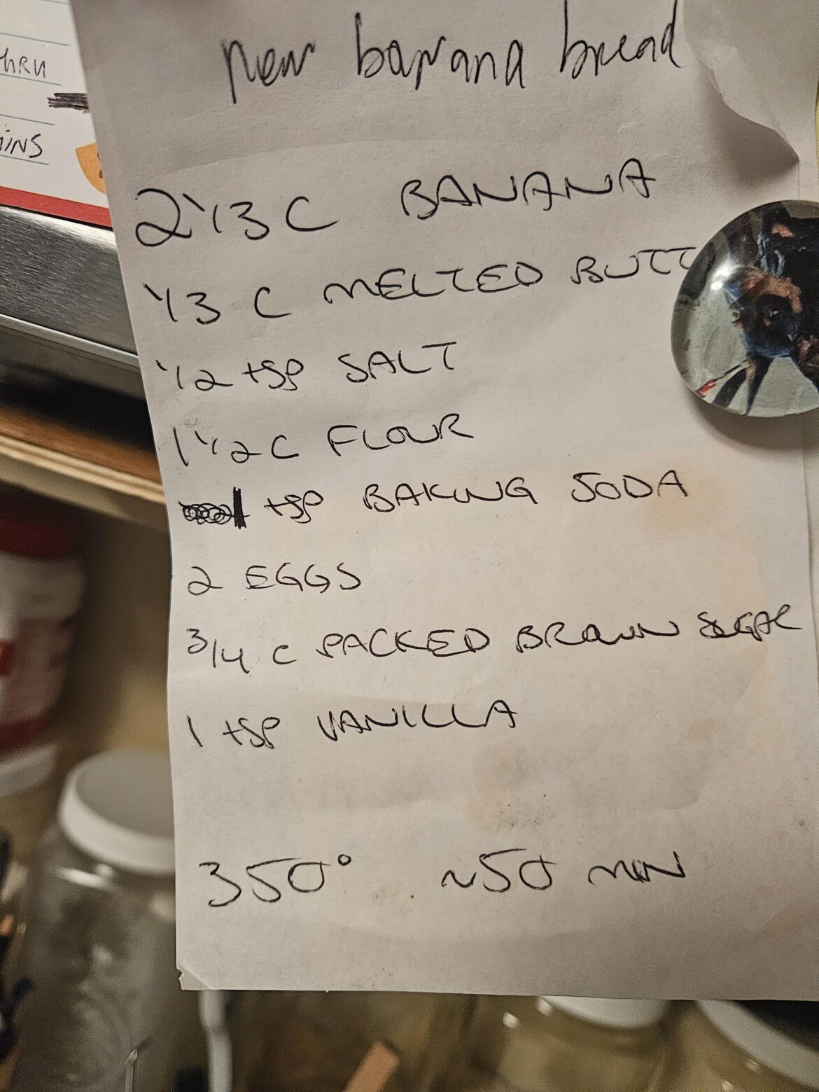 Banana bread too dense.