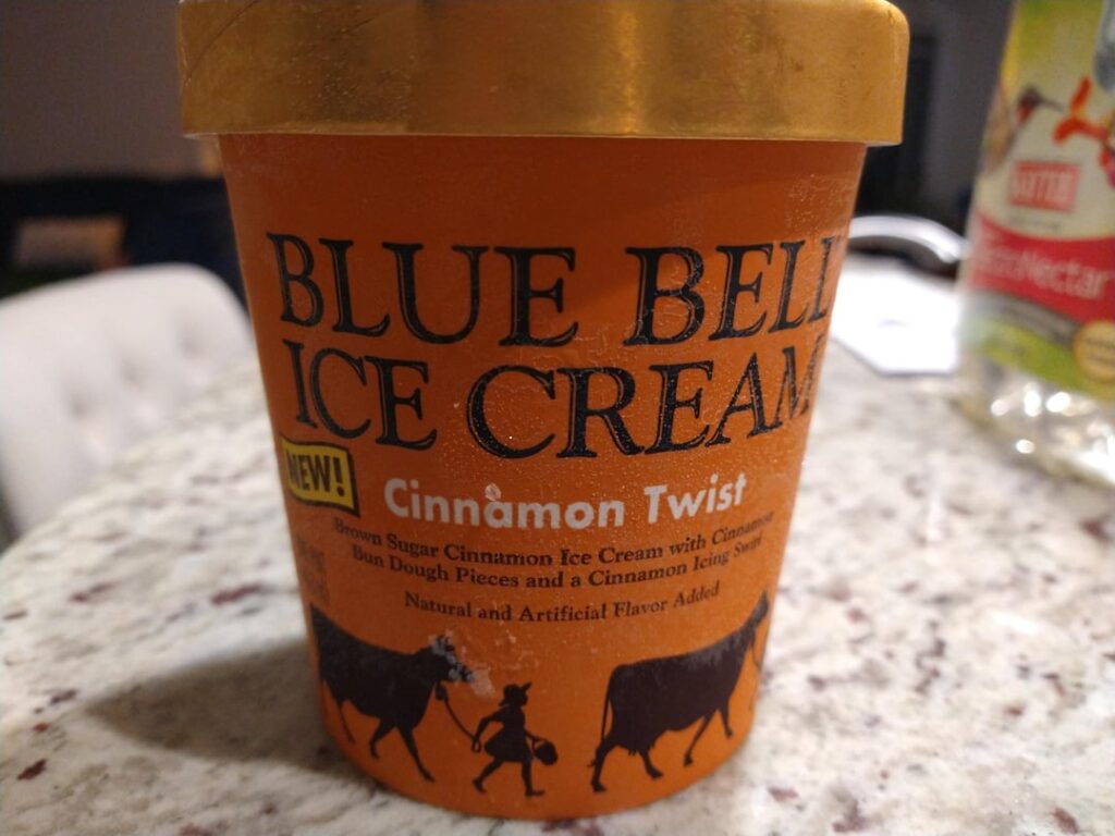 Blue Bell Cinnamon Twist review Blue Bell Cinnamon Twist review
