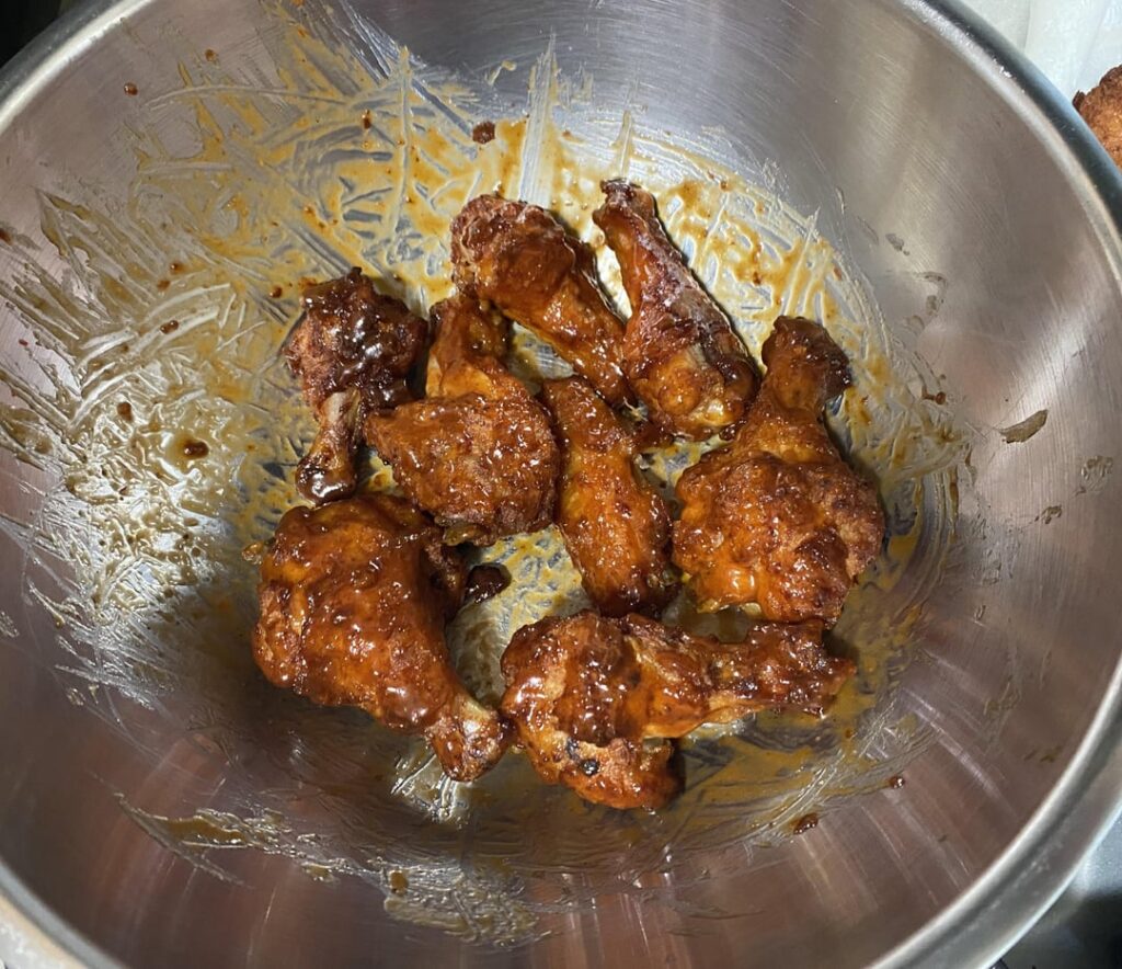 Sauced wings