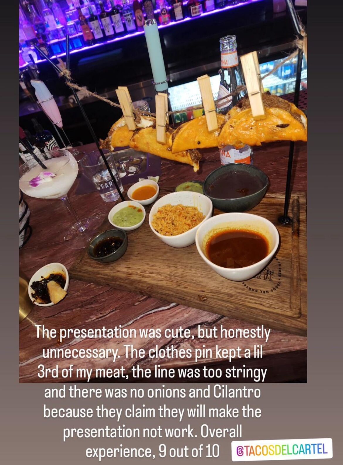 Tacos on a Clothesline :(